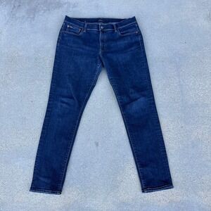 Polo Ralph Lauren Size 32 Tompkins Skinny Women Dark Wash Jeans